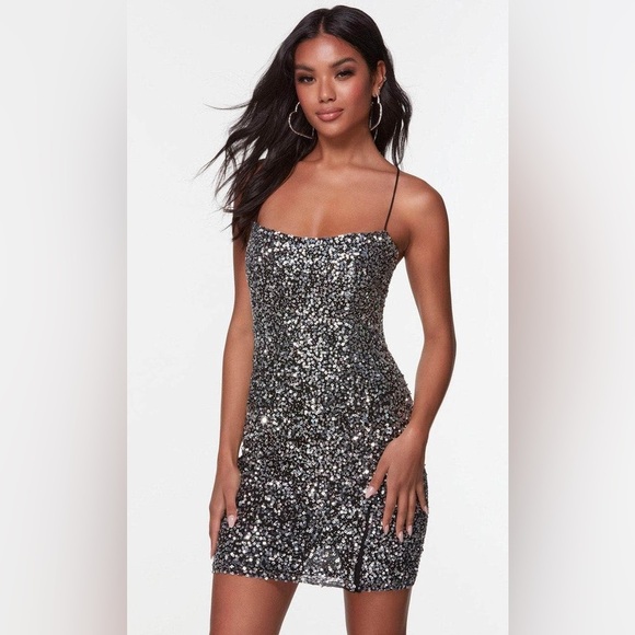 New! ($79 retail) B Darlin sequin mini dress size small NWT - Picture 1 of 6